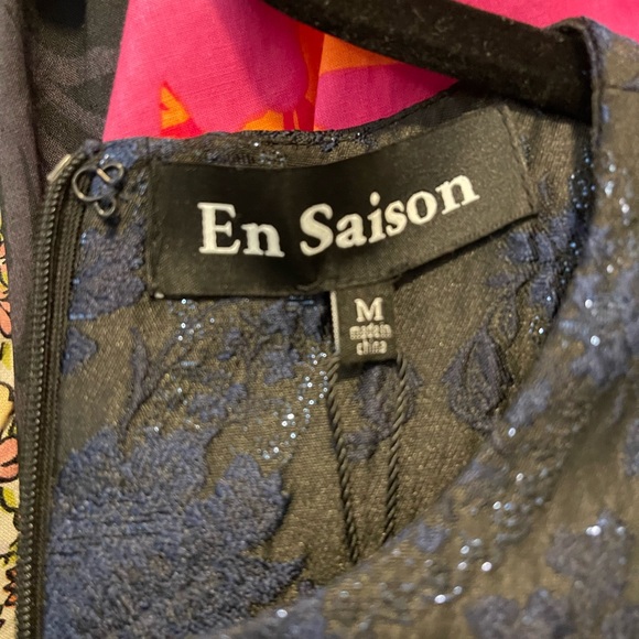 En Saison Blue Lace Dress - Picture 2 of 5